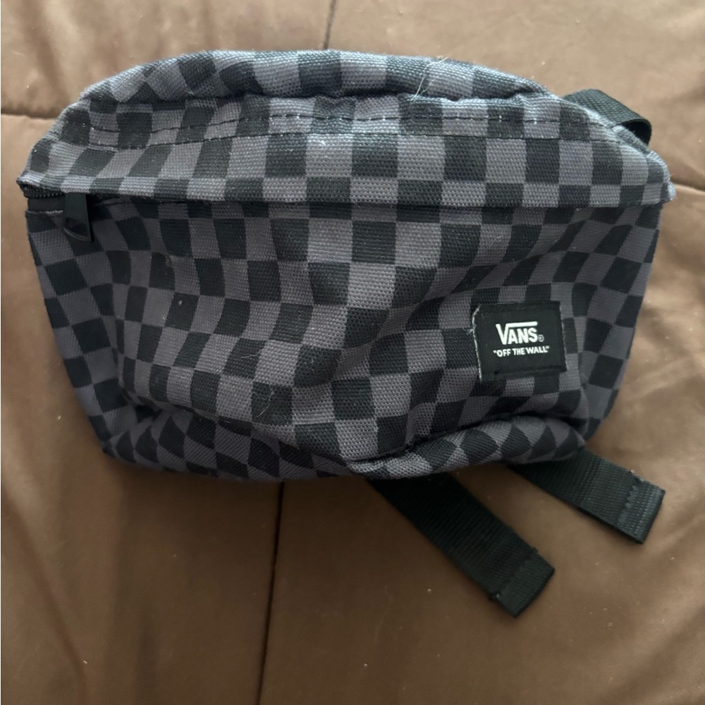 Vans Checkered Black and Gray Fanny Pack